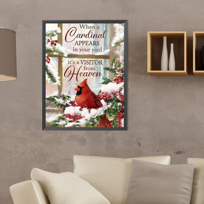 Cardinal - Full Round Drill Diamond Painting 30*40CM