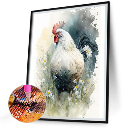 Rooster - Full Round Drill Diamond Painting 30*40CM