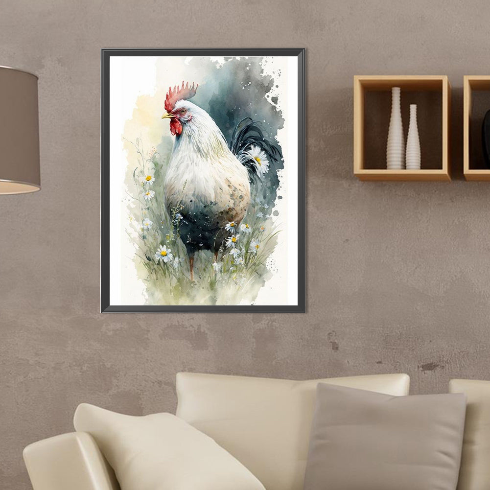 Rooster - Full Round Drill Diamond Painting 30*40CM