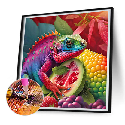 Lizard - Full Round Drill Diamond Painting 30*30CM