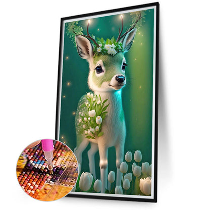 Deer - Full Round Drill Diamond Painting 40*70CM
