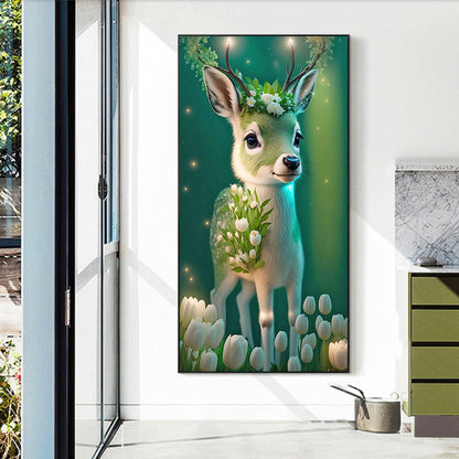 Deer - Full Round Drill Diamond Painting 40*70CM