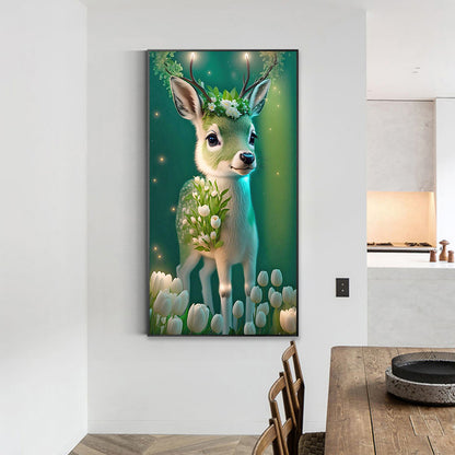 Deer - Full Round Drill Diamond Painting 40*70CM