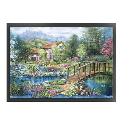 Forest Villa - 18CT Stamped Cross Stitch 60*45CM