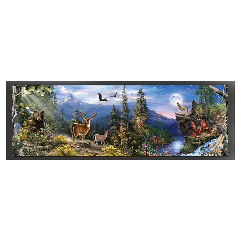 Forest Animals - 18CT Stamped Cross Stitch 90*30CM