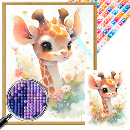 Giraffe - Full AB Dril Square Diamond Painting 30*40CM