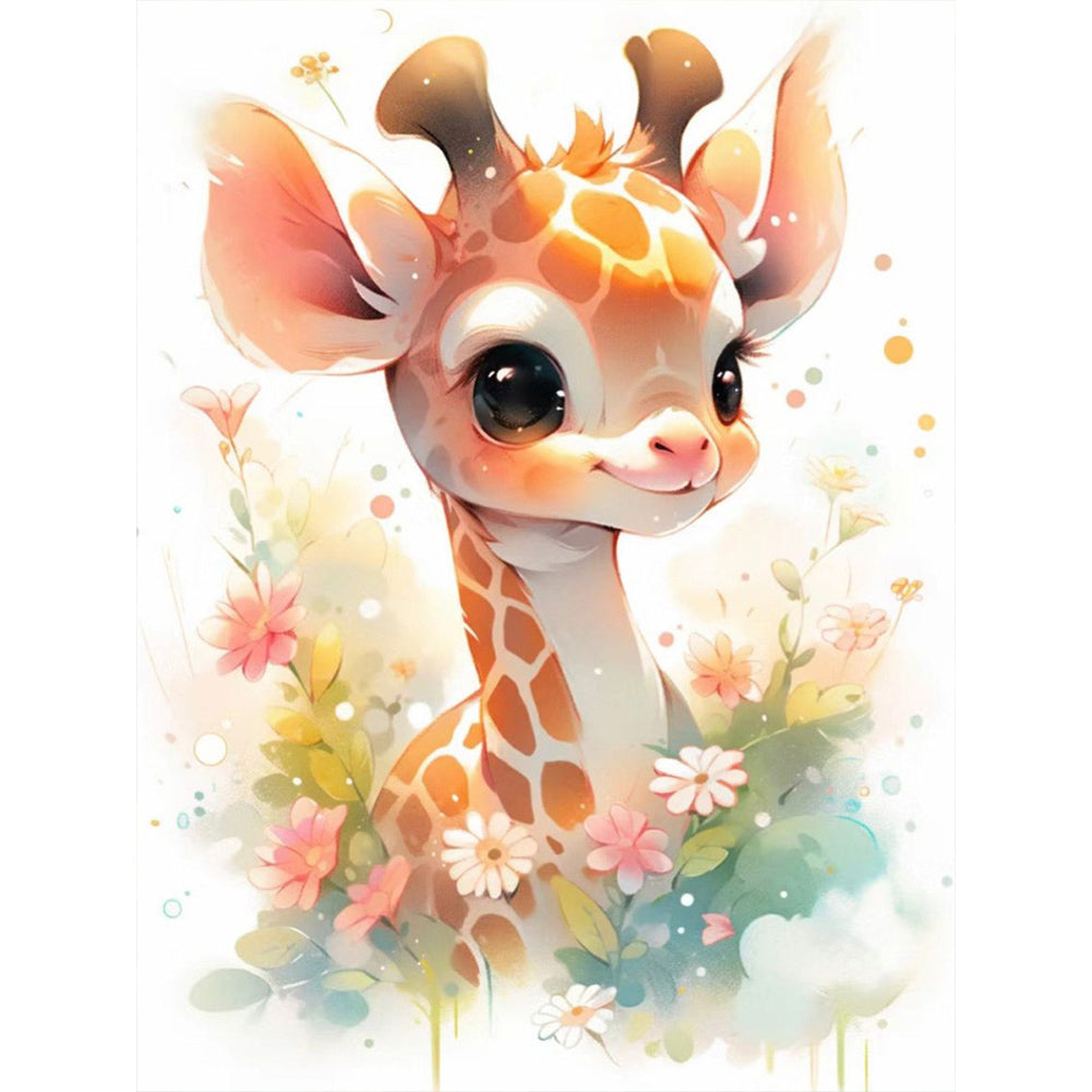 Giraffe - Full AB Dril Square Diamond Painting 30*40CM