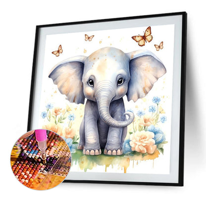 Elephant - Full AB Dril Square Diamond Painting 40*40CM