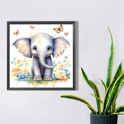 Elephant - Full AB Dril Square Diamond Painting 40*40CM