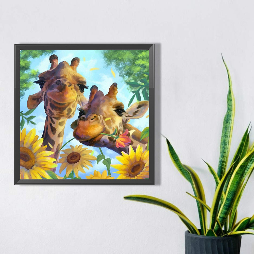 Giraffe - Full AB Dril Square Diamond Painting 40*40CM