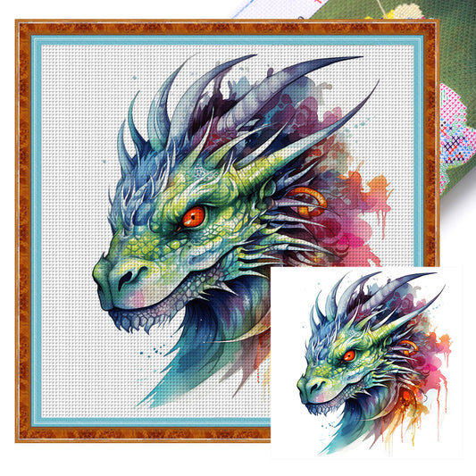 Dragon - 16CT Stamped Cross Stitch 35*35CM