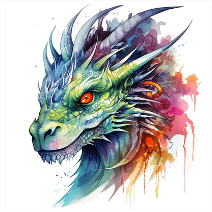 Dragon - 16CT Stamped Cross Stitch 35*35CM