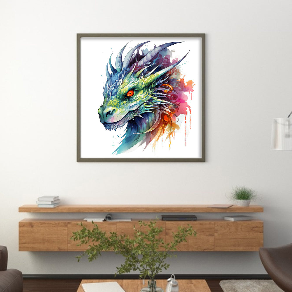 Dragon - 16CT Stamped Cross Stitch 35*35CM