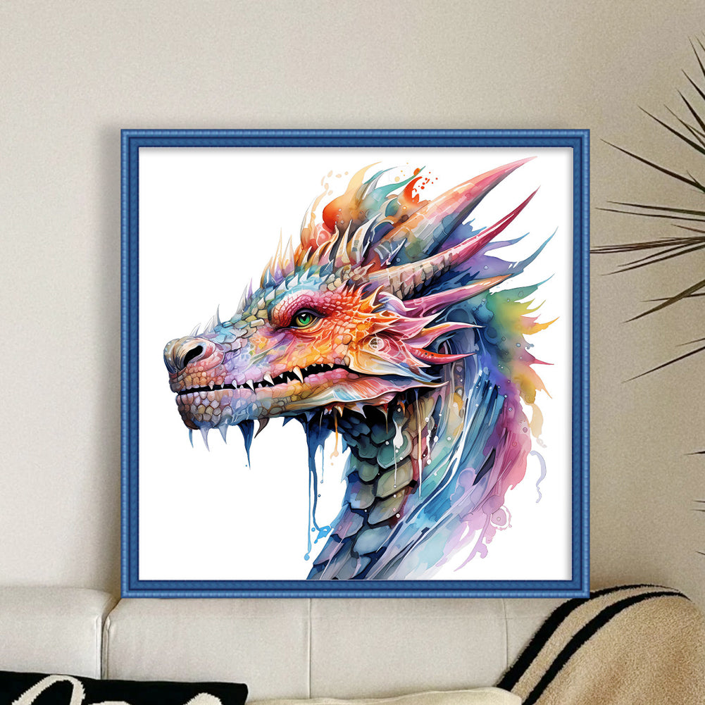 Dragon - 16CT Stamped Cross Stitch 35*35CM