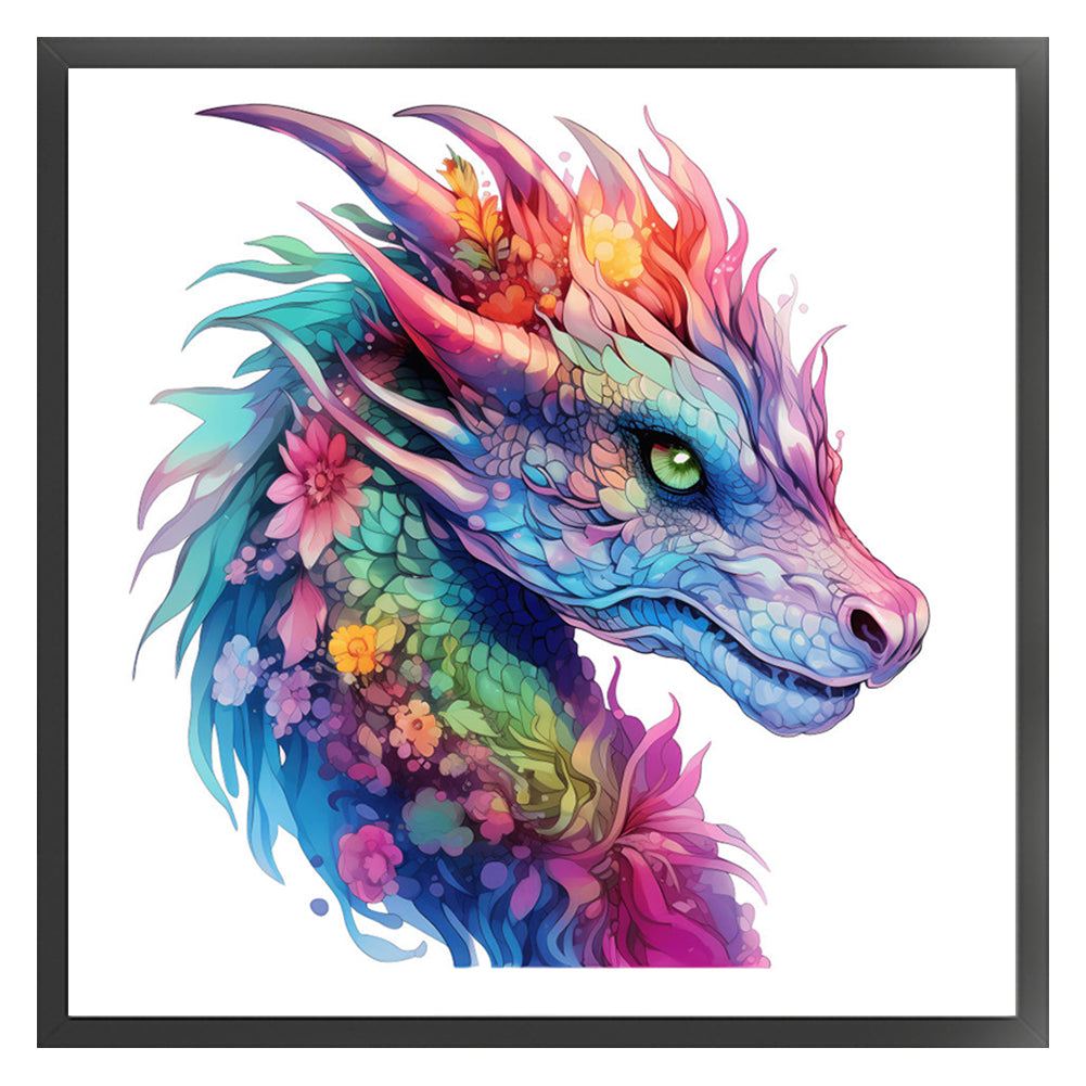 Dragon - 16CT Stamped Cross Stitch 35*35CM