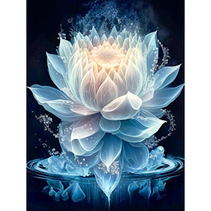 Holy Lotus Flower - Full Round Drill Diamond Painting 30*40CM