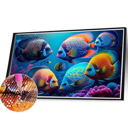 Deep Sea Fish - Full Square Drill Diamond Painting 40*30CM