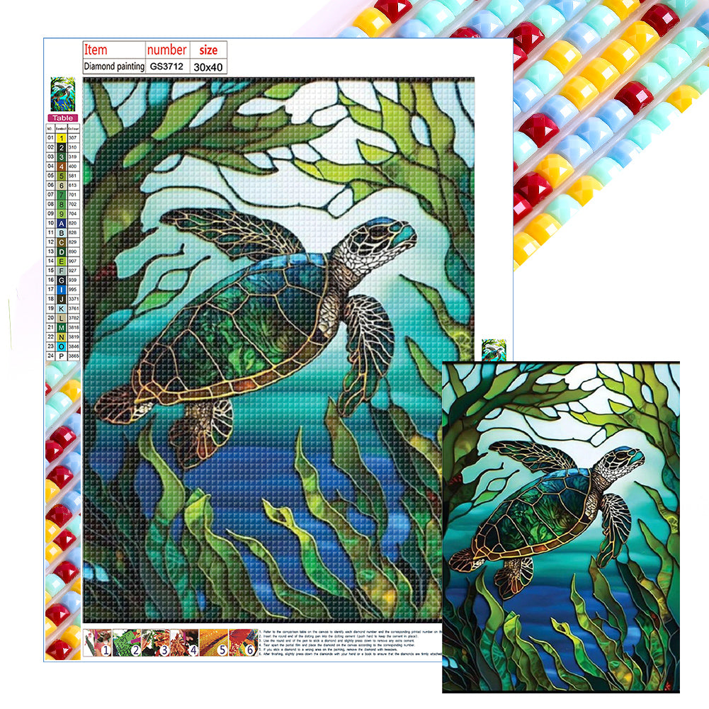 Sea Turtle - Full Square Drill Diamond Painting 30*40CM