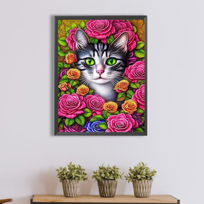 Cat - Full Square Drill Diamond Painting 30*40CM