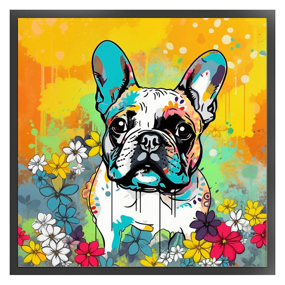 Colorful Dogs - 11CT Stamped Cross Stitch 40*40CM