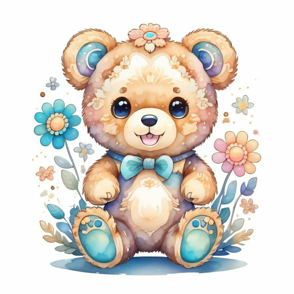 Bear - Full Round Drill Diamond Painting 30*30CM