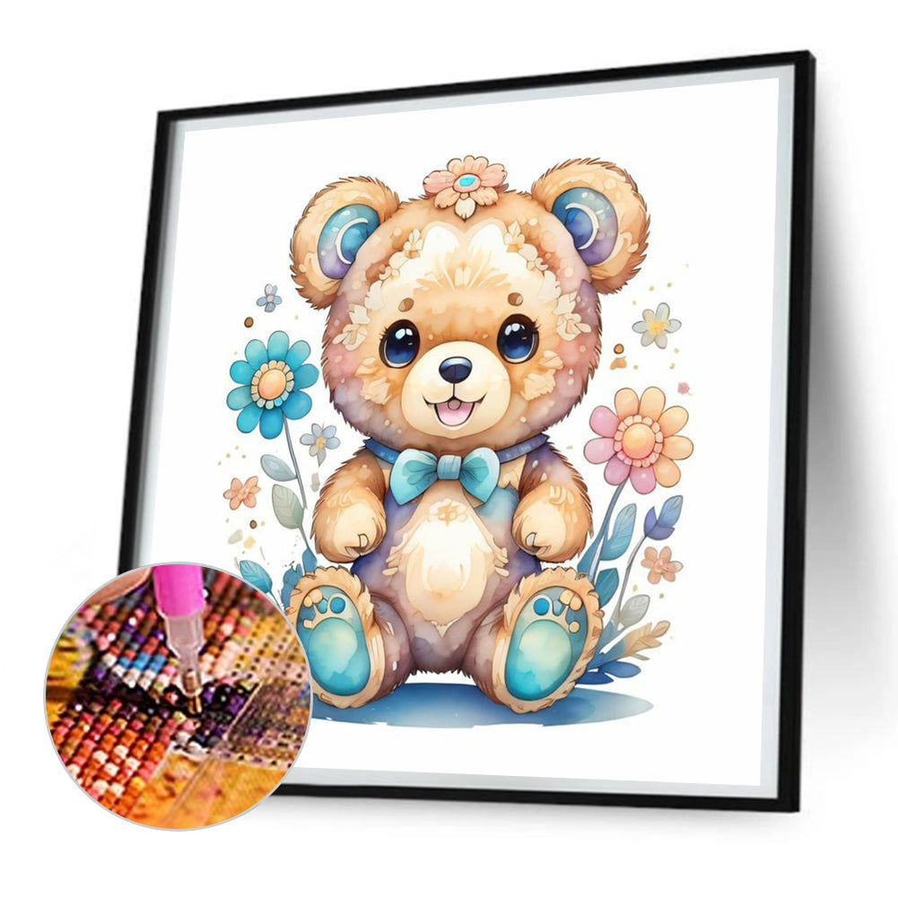 Bear - Full Round Drill Diamond Painting 30*30CM