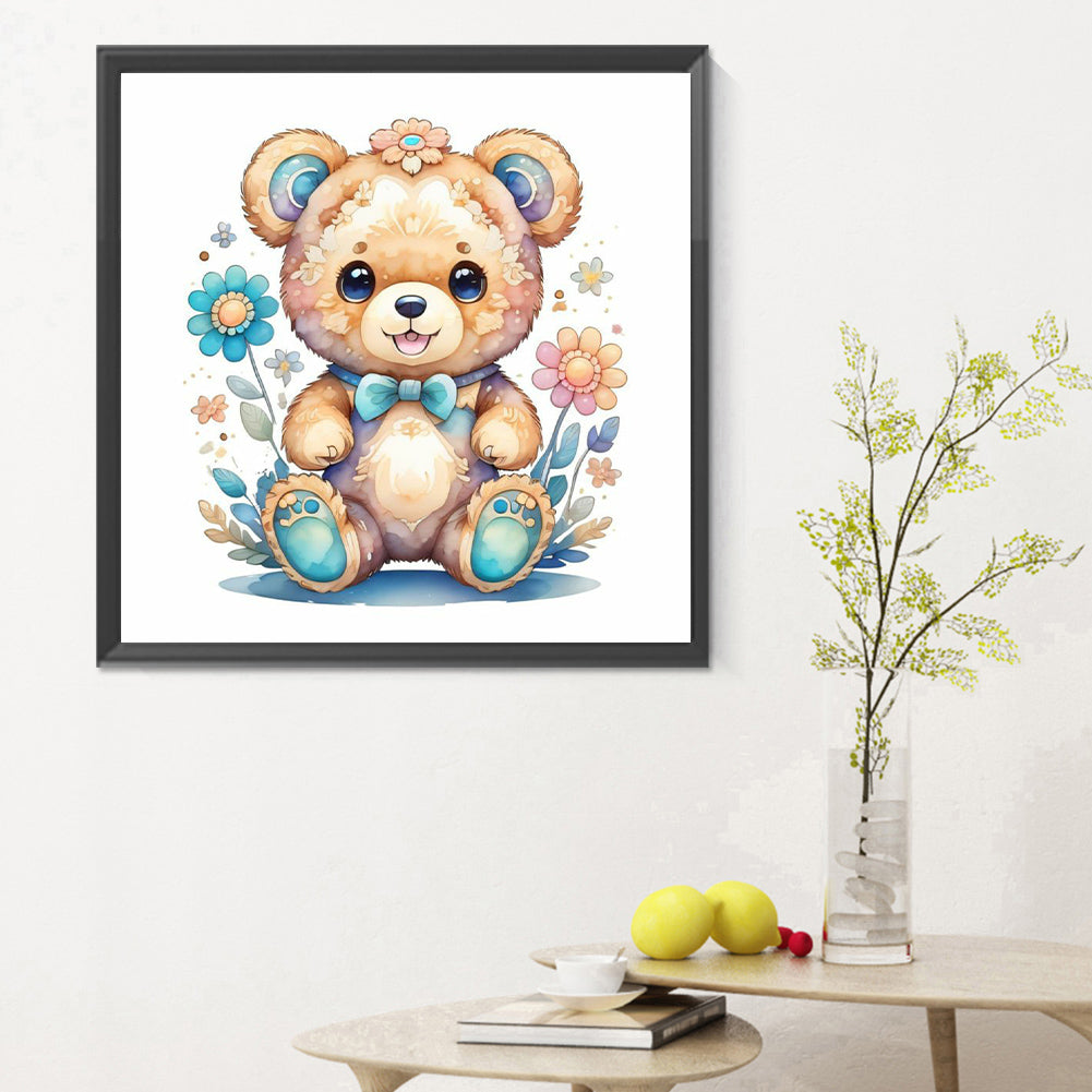 Bear - Full Round Drill Diamond Painting 30*30CM