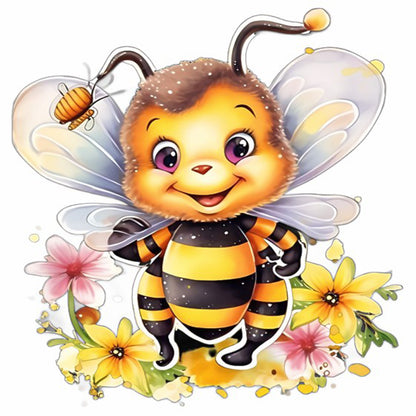 Bee - Full Round Drill Diamond Painting 30*30CM