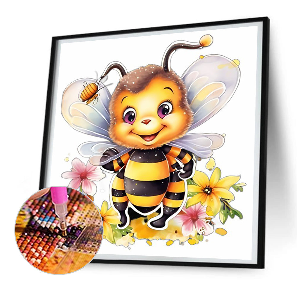 Bee - Full Round Drill Diamond Painting 30*30CM