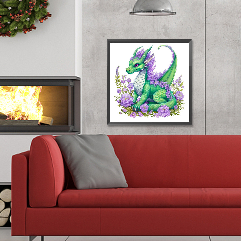 Dragon - Full Round Drill Diamond Painting 30*30CM