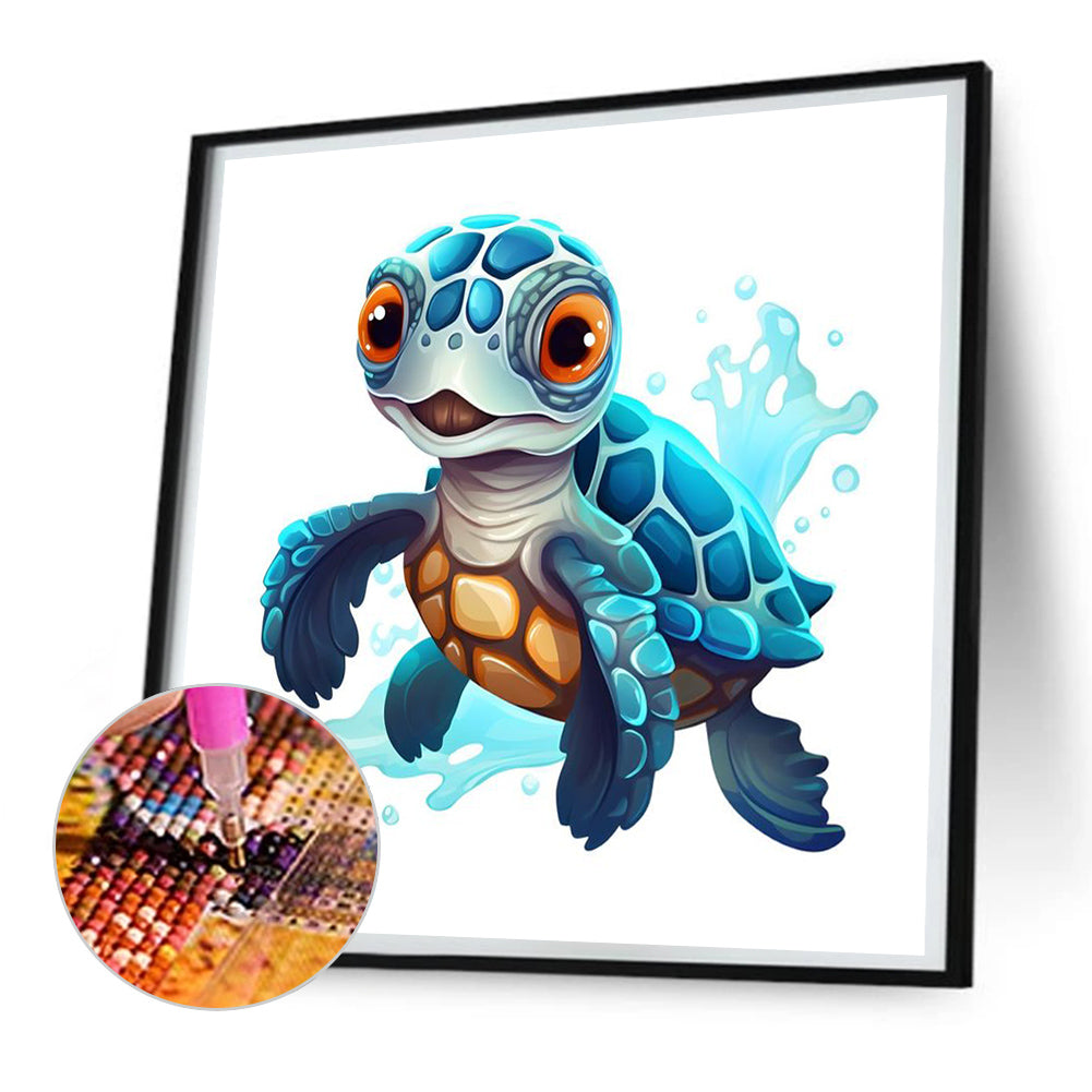 Sea Turtle - Full Round Drill Diamond Painting 30*30CM