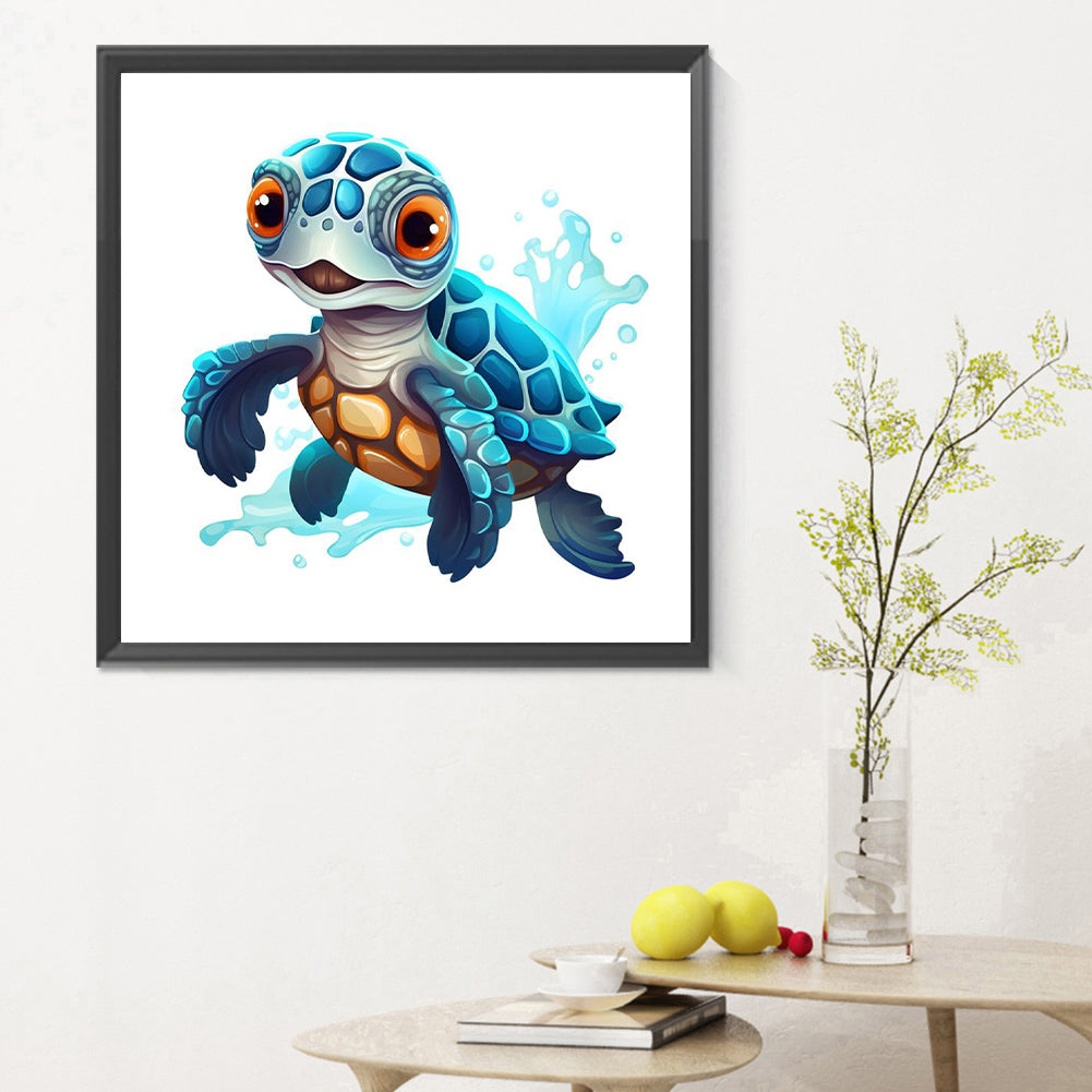 Sea Turtle - Full Round Drill Diamond Painting 30*30CM