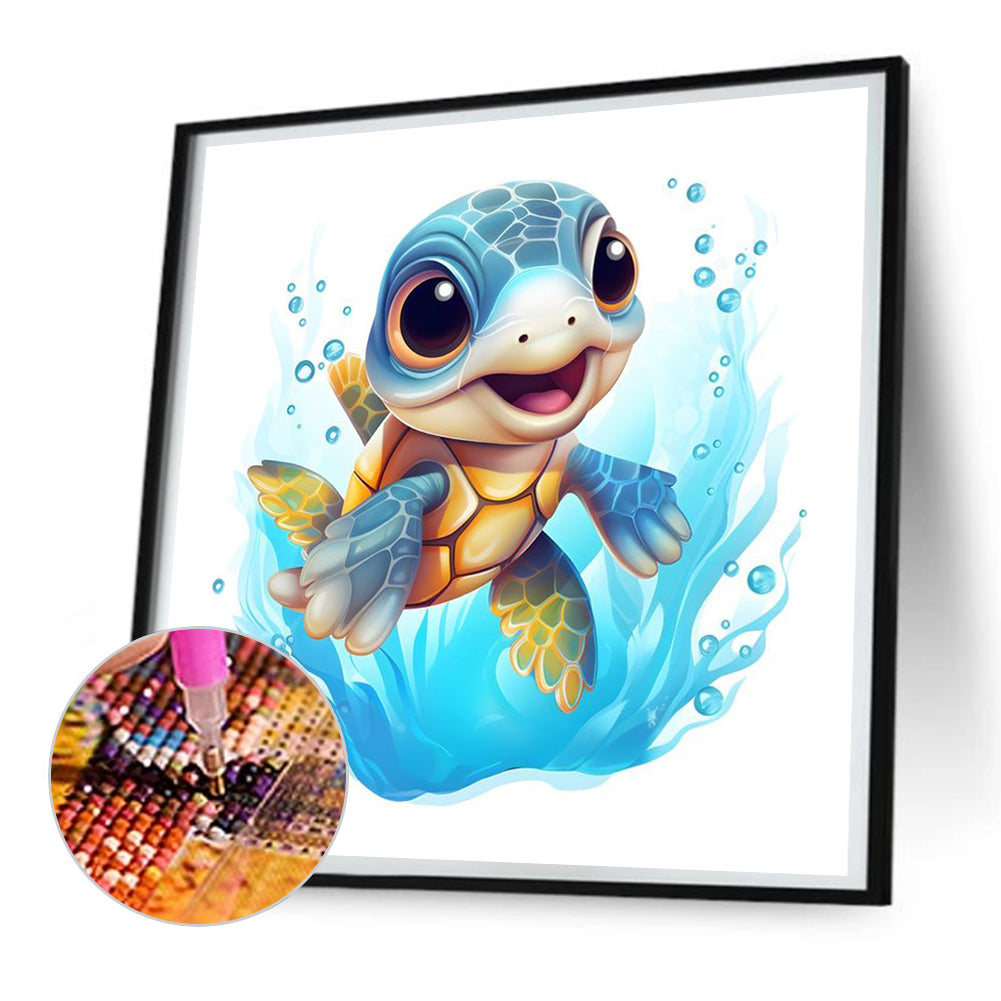 Sea Turtle - Full Round Drill Diamond Painting 30*30CM