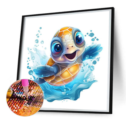 Sea Turtle - Full Round Drill Diamond Painting 30*30CM