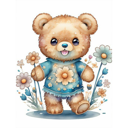 Bear - Full Round Drill Diamond Painting 30*40CM