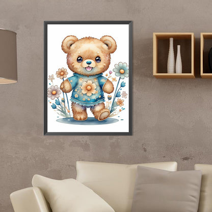 Bear - Full Round Drill Diamond Painting 30*40CM