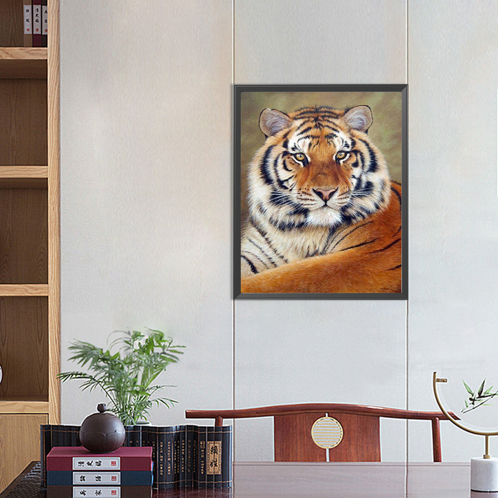 Tiger - Full Round Drill Diamond Painting 40*50CM