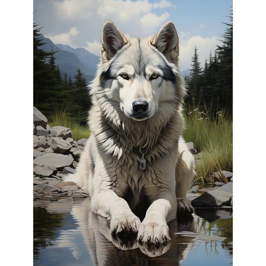 Wolf - Full Round Drill Diamond Painting 30*40CM