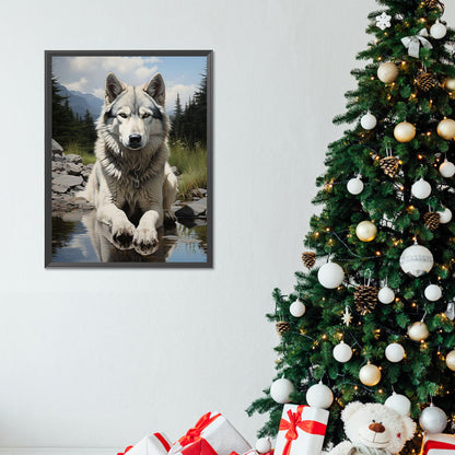 Wolf - Full Round Drill Diamond Painting 30*40CM