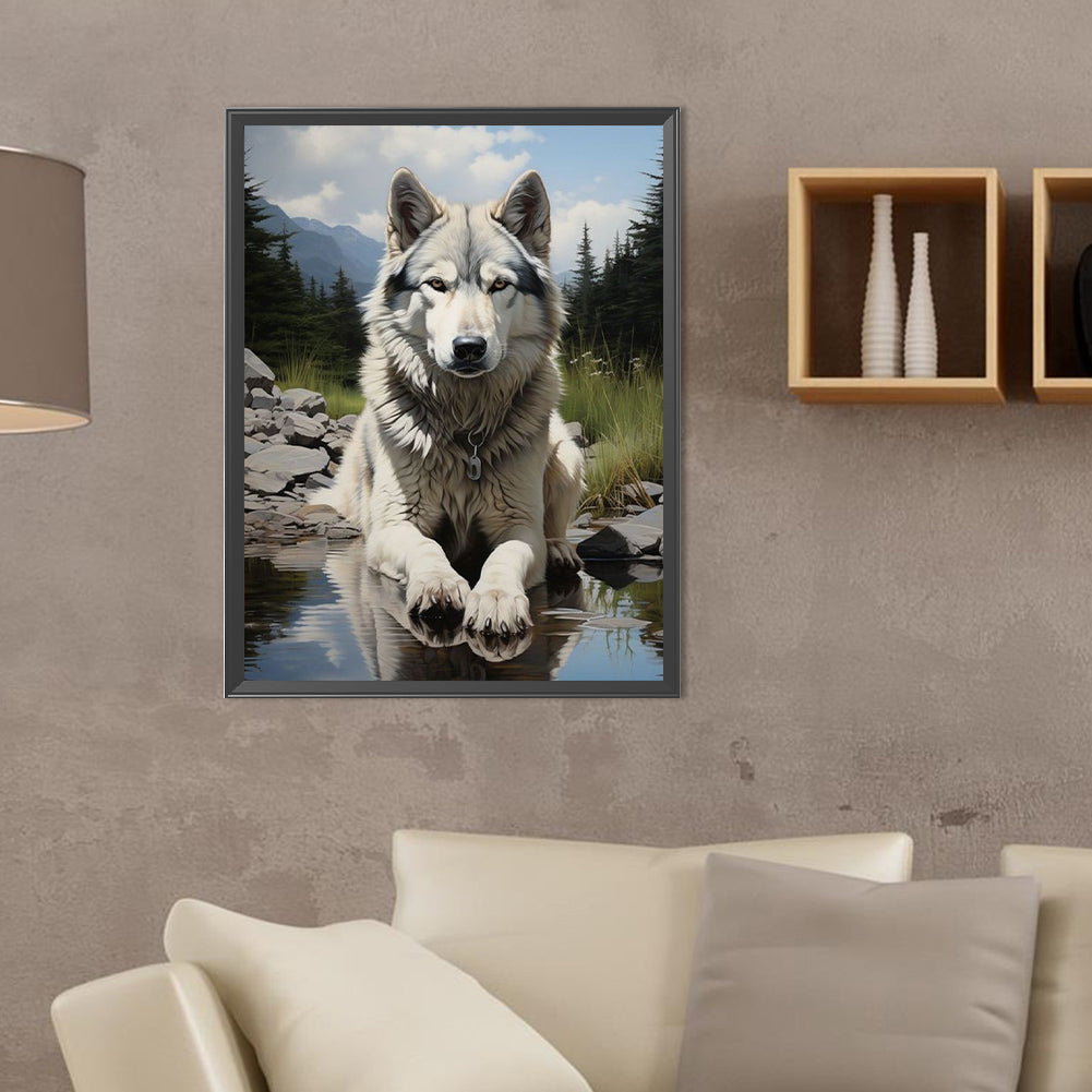 Wolf - Full Round Drill Diamond Painting 30*40CM