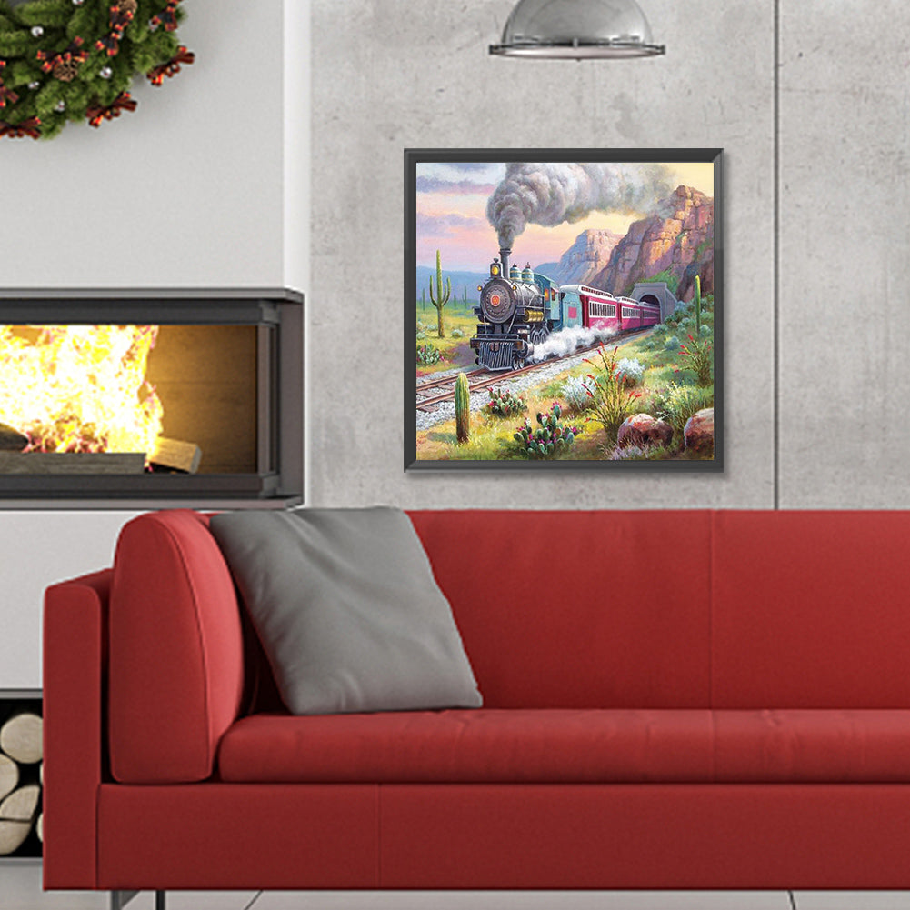 Train - Full Round Drill Diamond Painting 30*30CM