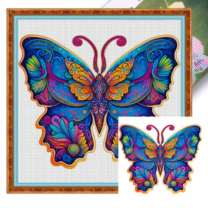 Butterfly - 11CT Stamped Cross Stitch 40*40CM