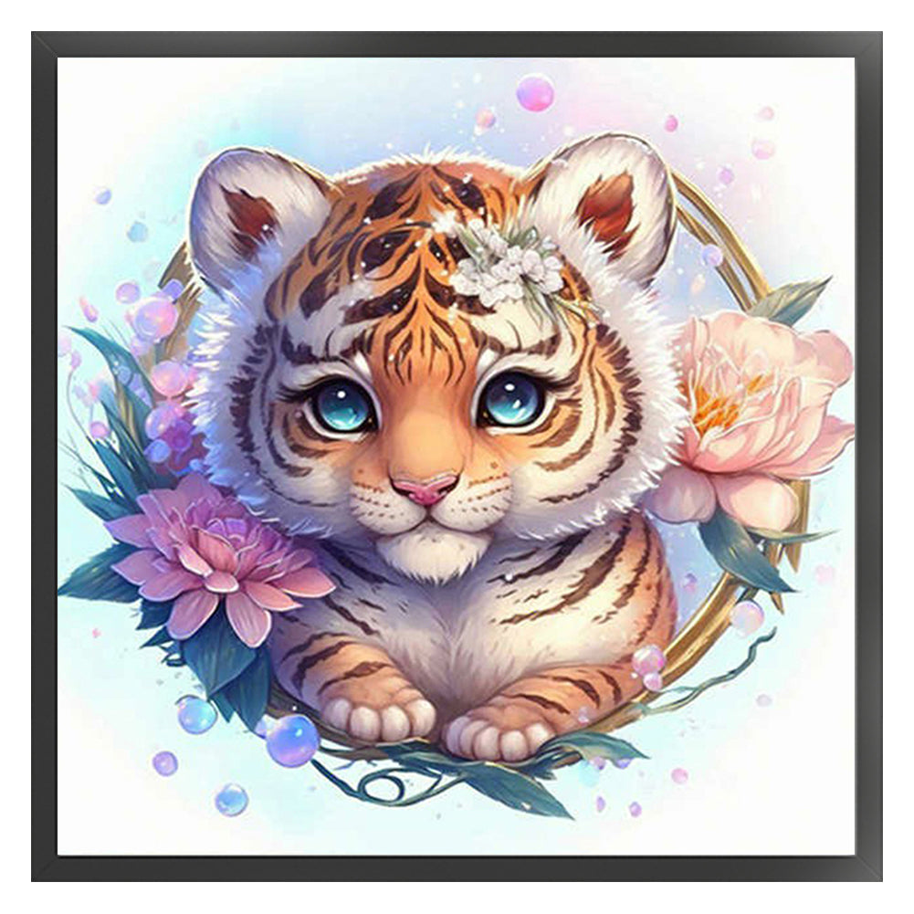 Little Tiger - 11CT Stamped Cross Stitch 40*40CM