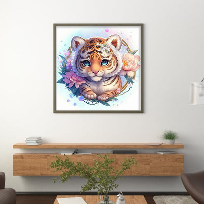 Little Tiger - 11CT Stamped Cross Stitch 40*40CM