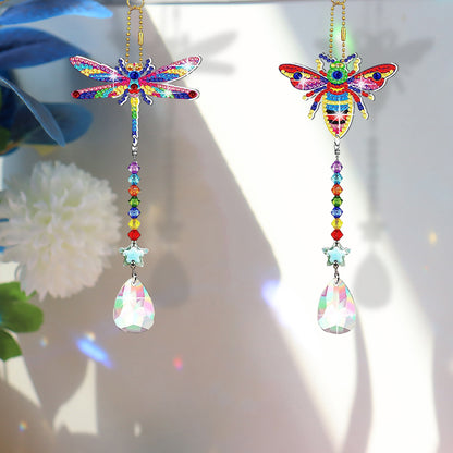 Suncatcher Diamond Drawing Hanging Ornament Kit (Dragonfly Bee)