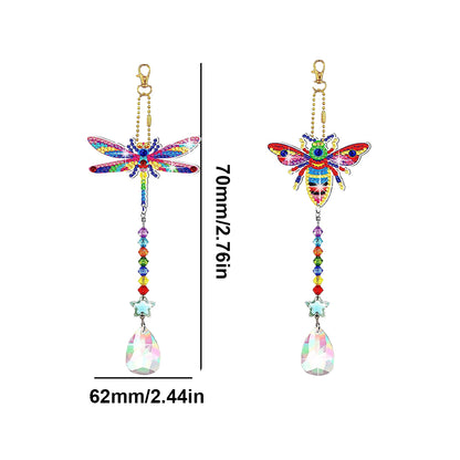 Suncatcher Diamond Drawing Hanging Ornament Kit (Dragonfly Bee)