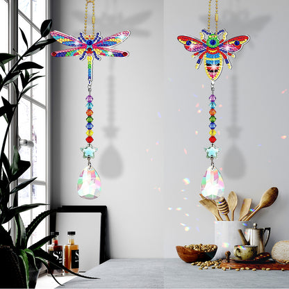 Suncatcher Diamond Drawing Hanging Ornament Kit (Dragonfly Bee)