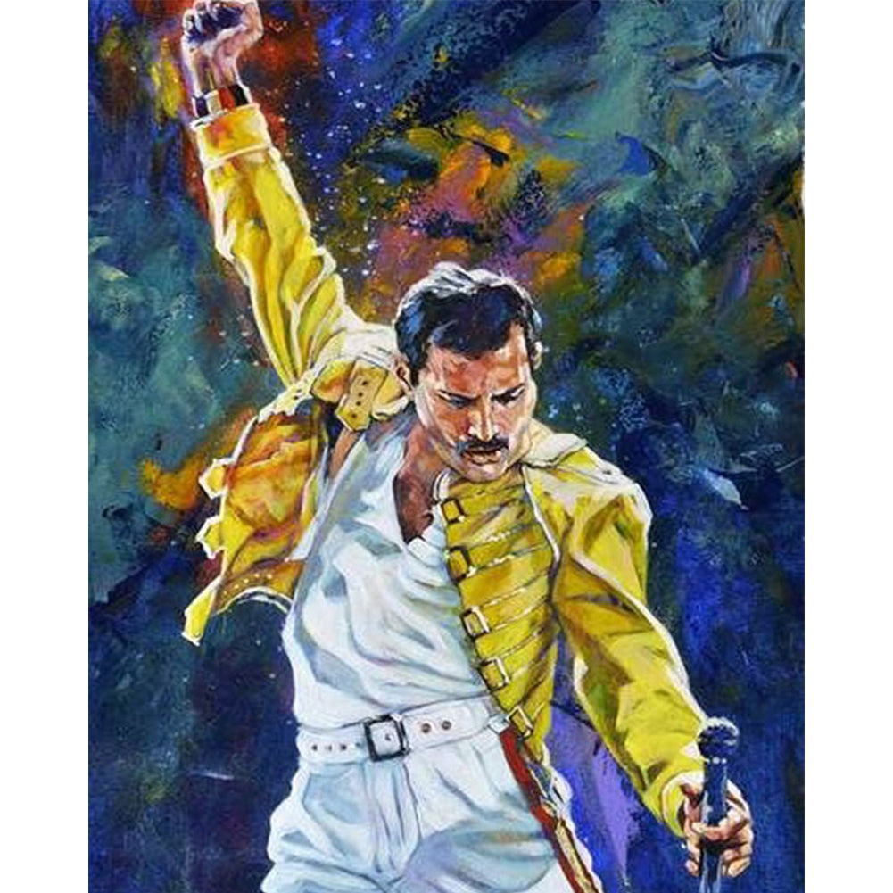 Freddie Mercury - 11CT Stamped Cross Stitch 40*50CM