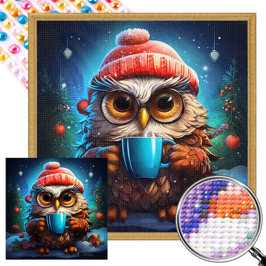 Owl - Full AB Dril Round Diamond Painting 40*40CM