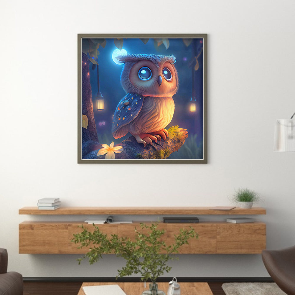 Owl - 11CT Stamped Cross Stitch 40*40CM